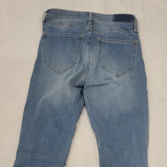 Hollester Denim Patchwork Retro Hippie Flare Jeans Sz 27 - Picture 9 of 14